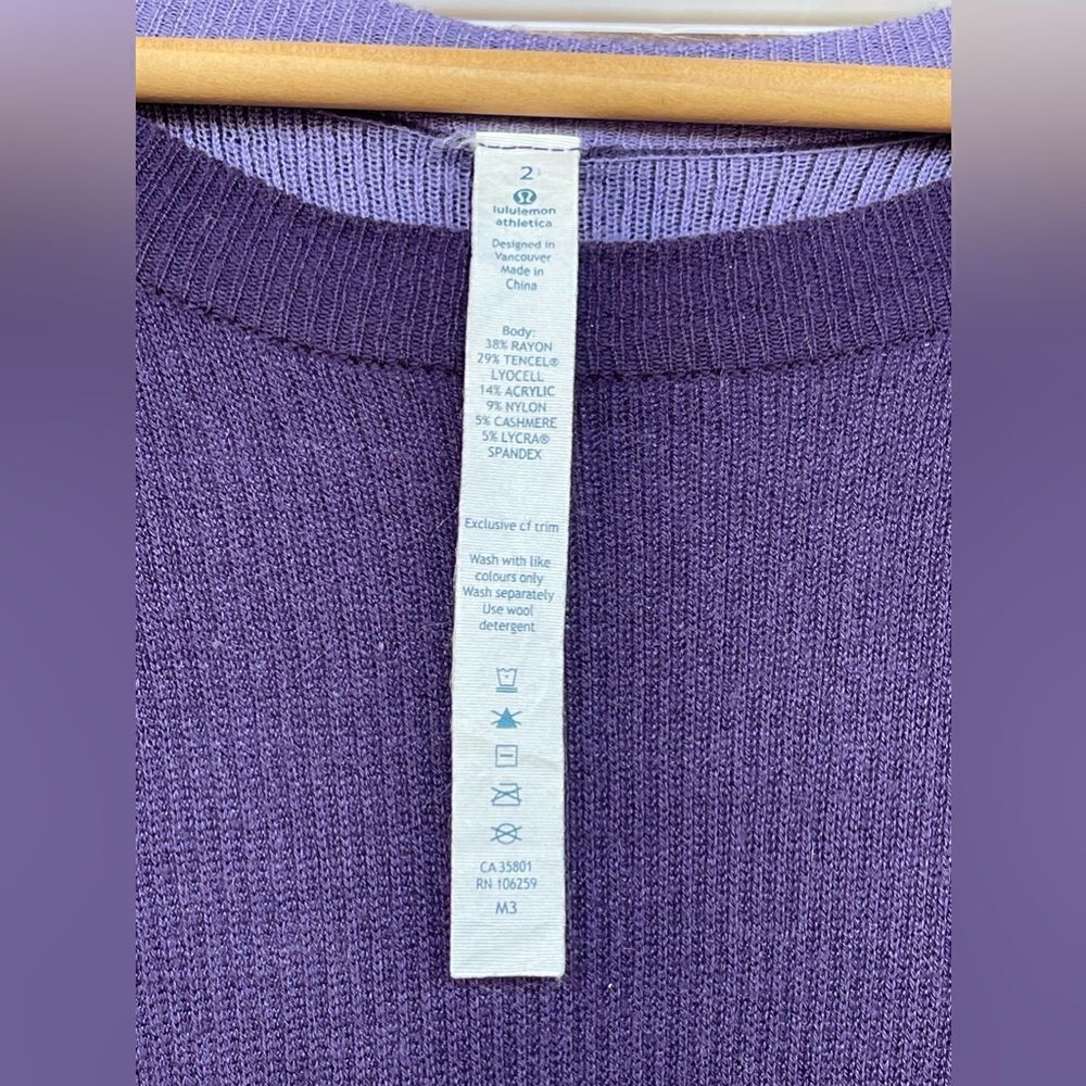 Lululemon Reversible Relaxed Sweater size 2 - Picture 6 of 14